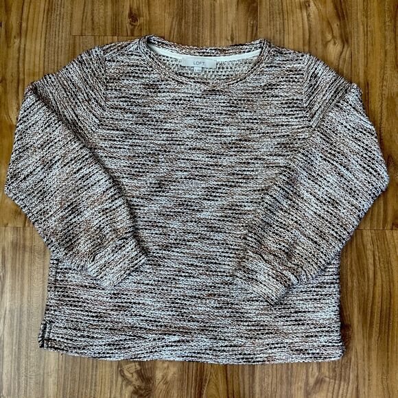 LOFT Sweaters - LOFT Sweater Womens Medium Tan Knit‎ Top Cozy